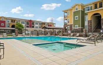 Swimming pool and hot tub